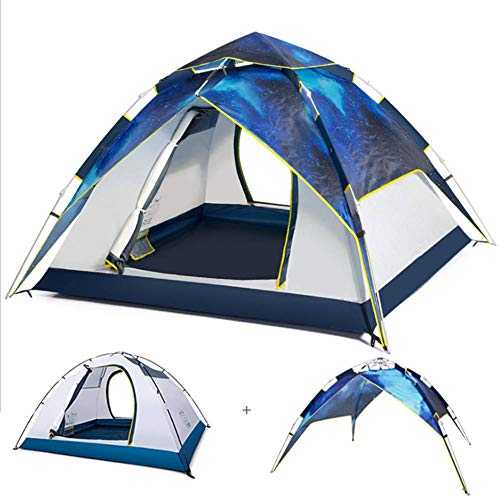 3 in 1 Foldable Camping Tent for 4-6 Persons, Beach Shelter Portable Family Tents Top Up Tent Waterproof for Travelling Beach BBQ Park Fishing Instant Sun Shade Shelter Canopy Household faucets