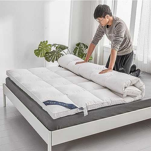 Futon Mattress Thicken Sleeping Mattress for Floor Japanese Futon Mattress Foldable Mattress, Feather Velvet Mattress, Roll up Mattress Tatami Mat for Camping, Guest Room ( Color : White , Size : 120x