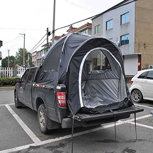 Pickup Truck Tent, Portable Truck Bed Tent 3-4 Person Sleeping Capacity, Includes Rainfly and Carry Bag, Portable Easy Setup Tent for Camping, Hiking,Fishing