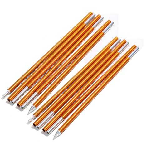GSHUPIOU Telescopic Tarp Poles，Adjustable Tent Poles Set of 2 Awning Poles for Canopy Sunshade Adjustable Tarp Poles Aluminum Camping Accessories