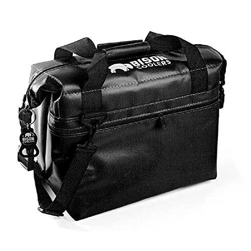 Bison Coolers Softpak Series, Made in USA, Soft Cooler Bag Insulated Leak Proof for Beach, Travel, Camping, Picnic, Car, Trips, 24+ Hour Ice Retention