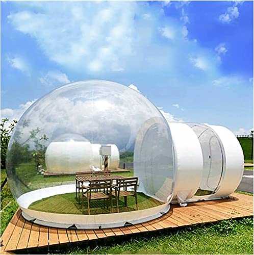 Generic Bubble Igloo Tent - 9.8 Ft Inflatable Clear Dome Camping Cabin with Quiet Air Blower for Outdoor Family Backyard Camping & Stargazing