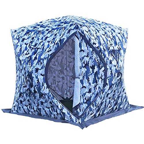 Camping Tent Ice Fishing Tent Winter Warm Tent 3 Seasons Windproof For Outdoor Camping Hiking Traveling Climbing And Fishing Quick Setup 4-Person Triangle Canvas Tipi Little Surpri