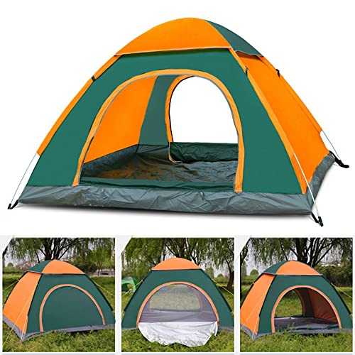 Anttyscar Automatic Instant Pop Up Camping Tent 3-4 Person,Foldable Automatic Lightweight Beach Tent Sun Shelter,UV protection 50+ Tents, Easy to Install, Suitable for Family Picnic Camping Beach