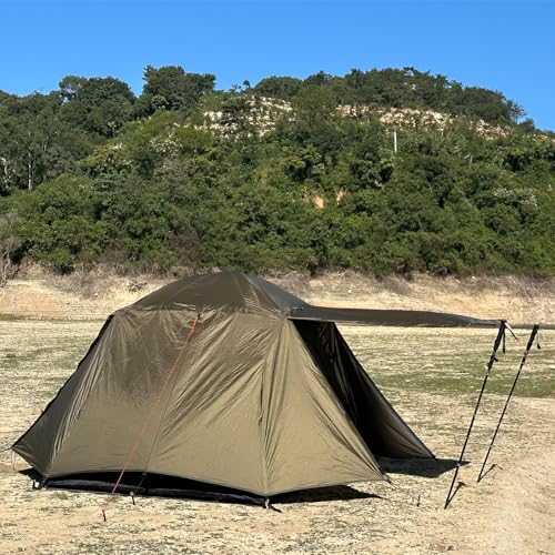 2-3 Man Camping Tent Waterproof 2 Person Bivvy Tent with Tent Groundsheet Double Layers Backpacking Tent For Outdoor Finshing Motorcycle Hiking