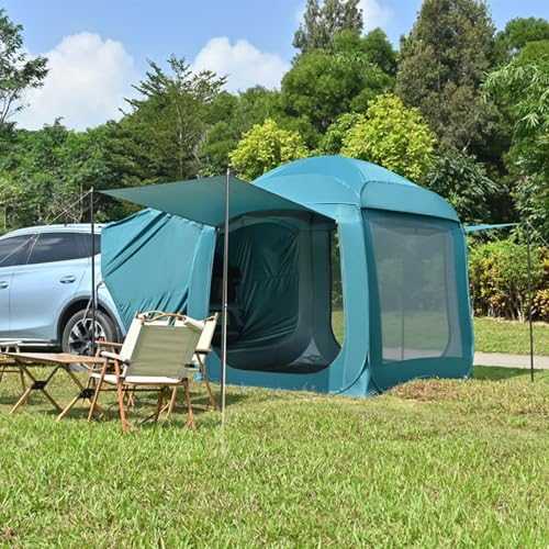 Customize what you need Vehicle SUV Rear Tent for Camping Car Tents Car Awning Sun Shelter, SUV Tailgate Tent for Camping for 3-4 Person