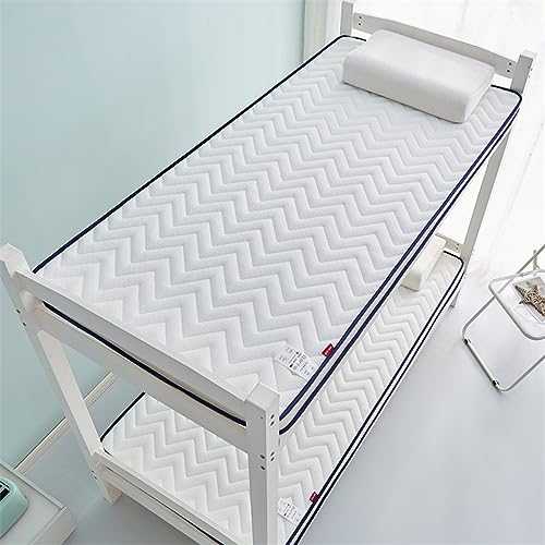 Premium Memory Foam Folding Mattress, Floor Mattress Futon Mattress, Thicken Sleeping Bed Pads, Fold & Portable Roll up Camping Mattress, for Guest Bed, Camping (Color : White, Size : 90 * 200 * 5cm)