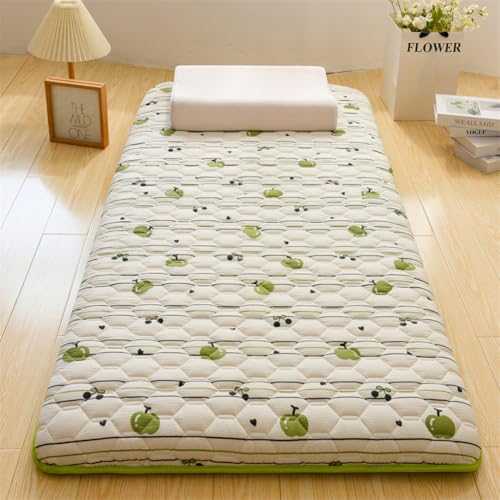 YOUGANG Japanese Futon Mattress Single/Twin/Queen/King Size Roll Up Mattress,Soft Dormitory Tatami Mattress Portable Camping Mattress Floor Sleeping Pad (Green,180x200cm)