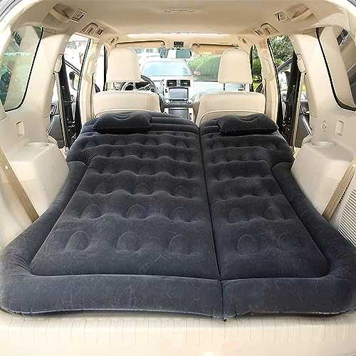 ORDALI car Inflatable Bed for Mitsubishi Outlander 2014 2015 2016 2017 2018,Air Mattress Sleeping Mattress Thickened Air Bed Cushion Camping Travel Mattress Portable with Air Pump,Black