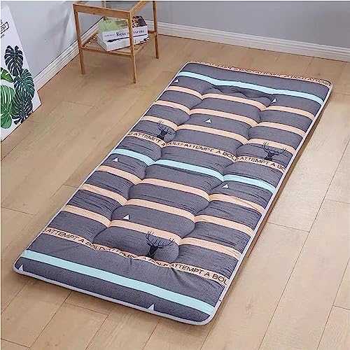 Dremdo Japanese Floor Mattress. Futon Mattress for Sleeping, Lounging, Camping, Yoga And Is A Foldable Roll Up Mattress Bed That Fits in Car Boot