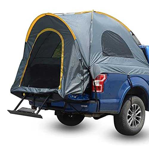 frides Truck Bed Tents, Pickup Truck Tent For 2 Person, Waterproof PU2000mm Double Layer & Windproof Portable Truck Bed Tent For Camping & Hiking