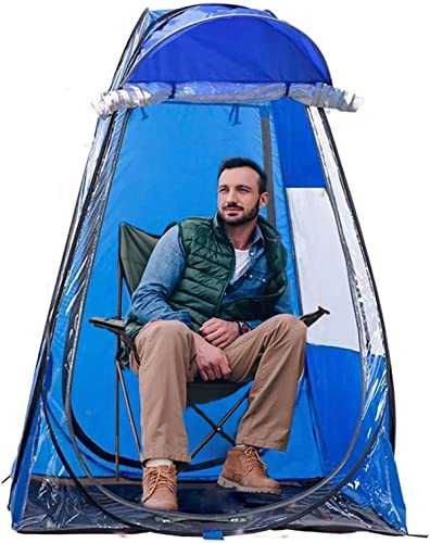 DalosDream Sports Shelter Weather Pod Tent Pop Up Tent Single Person Portable Tent Rainproof & Windproof Double Doors Sports Privacy Shower Tent for Camping, Biking, Toilet, Shower, Beach Changing