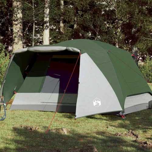 Home Garden,Camping Tent with Porch 4-Person Green Waterproof