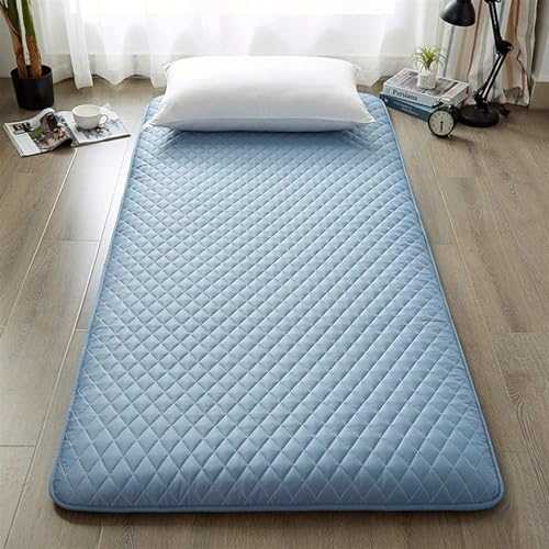 Japanese Floor Mattress Full Size Thick Foldable Futon Roll Up Sleeping Mat for Camping Studt Dorm Grey 180 * 200cm