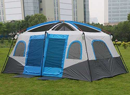 Large Family Camping Tent with 2 Rooms Living Area and Bedroom Ideal for 610 Persons Spacious 6 Person Tent