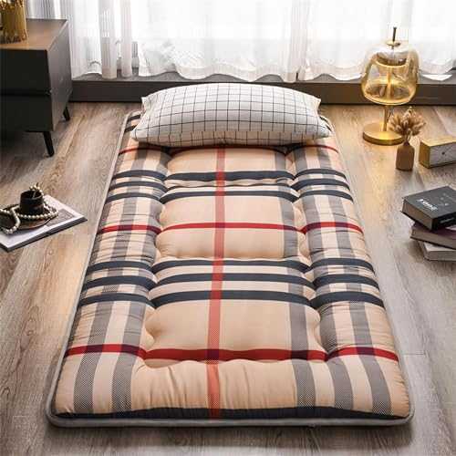 Japanese Futon Mattress Floor Mattress Foldable Tatami Mat Sleeping Mattresses Fluffy Bed Mattress For Home Camping Couch Roll-up Mattress Portable Upholstered(3,120 * 200cm)
