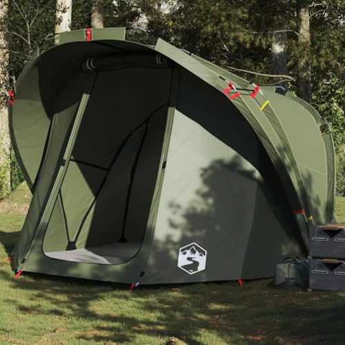 Home Garden,Fishing Tent 4-Person Olive Green Waterproof