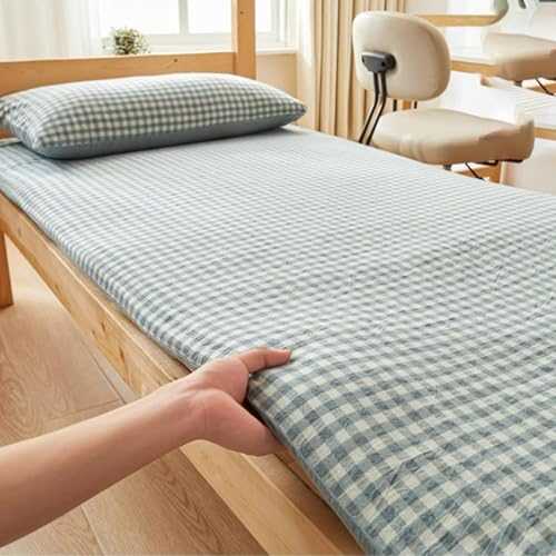 Japanese Futon Mattress Portable Roll Up Camping Mattress Foldable Tatami Futon Lounger Blue-gray 90 * 200cm Breathable Guest Bed for Bedroom