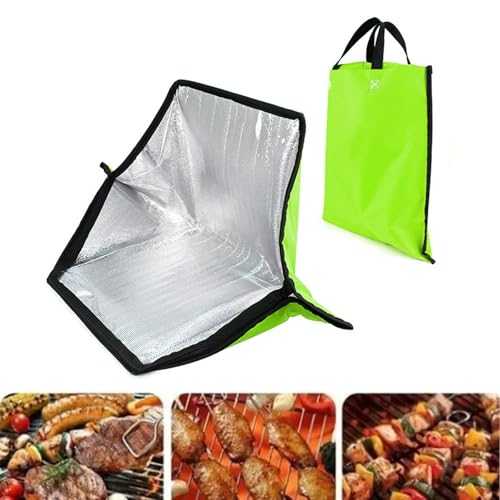 Outdoor Solar Oven, Portable Camping Solar Cooker Bag, Foldable Cooking Oven for Barbecue Backpacking Traveling Hiking