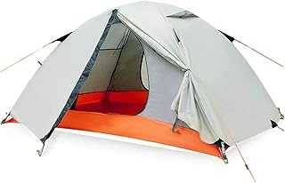 tent， Camping tent multi-function 100% suitable for double outdoor camping and hiking family large 190 x 145x 110 cm - weight 3kg-purple
