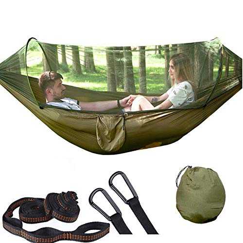 Camping Hammock with Mosquito Net,1/2 Person Outdoor Travel Hammock Lightweight Nylon Portable Hammock for Camping Hiking Backpacking,Travel