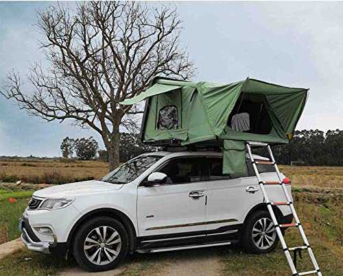 Rollover Roof Tent Hard Shell Quick Open Outdoor Sunshade Suitable for Camping Large Space Camping Suv Travel