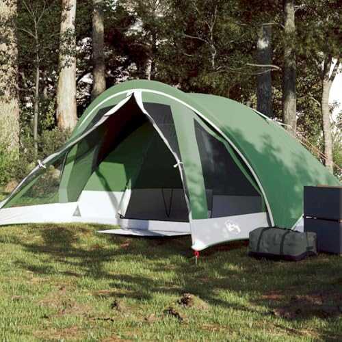 Home Garden,Camping Tent Cabin 4-Person Green Waterproof