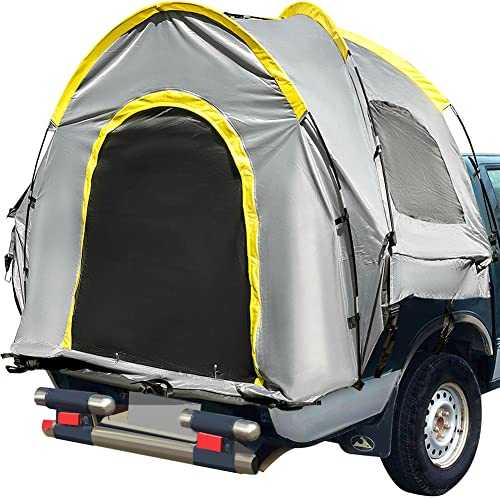 5-8 FT Waterproof Truck Tent Car Accessories Bed for Full/Mid Size Truck 2-Person Sleeping Capacity for Camping Hiking