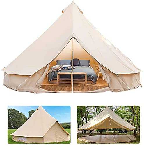 Luxury Teepee Camping Tent with Stove Hole for 4 Season Outdoor Glamping Learned extensively