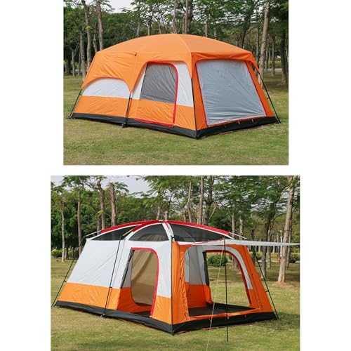 8-12 Person Family Cabin Tent - Weatherproof Instant Shelter with Rainfly & Carry Bag for Camping, Hiking, and Traveling