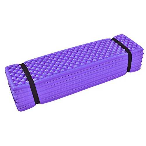 Portable Foam Sleeping Pad, Outdoor Foam Camping Mat, Folding Beach Tent, Folding Beach Tent Sleeping Pad, Waterproof Mattress for Sleeping Bag, Comfort, Tent (Purple)