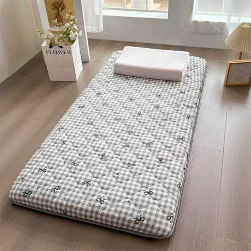 Portable foldable floor sleeping mattress, single double roll up camping dormitory mattress