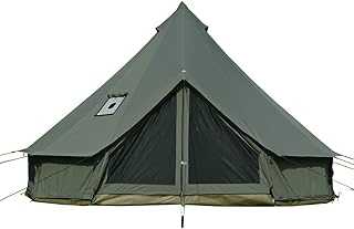 Bell Tent with Oven Hole Cotton Glamping Tent Spacious Yurt for Families Camping Tent Family Tent Teepee Tent Teepee Pyramid Tent for Groups Outdoor Camping