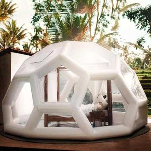 Transparent Dome Inflatable Bubble Tent with Tunnel Garden Igloo Bubble House Outdoor Home Backyard Snow View Tent Perfect for Camping Christmas Stargazing