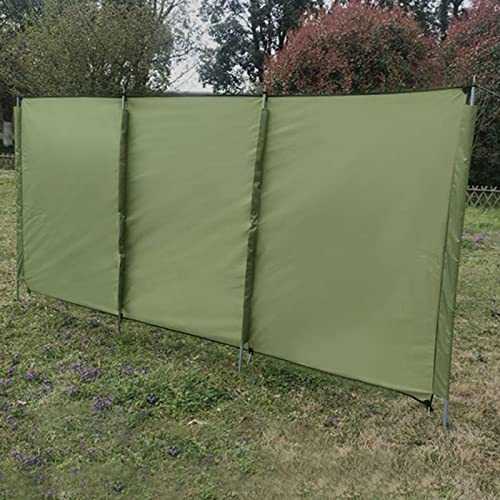 HINAA Wind Breaks For Camping, Stove Windshield, Folding Outdoor Windbreak, Sunshade Screen, Winter Caravan Privacy Shield With Support Rods For Garden, Picnic, Barbecue, Bonfire 3 Sizes