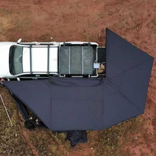 360° Boneless Fan-shaped Car Side Tent Camping Car Side Account Outdoor Self-driving Travel Car Tent,2 Meters SUV Camping Canopy