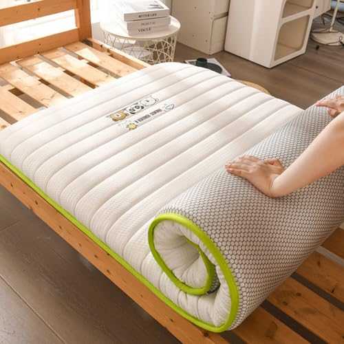 YOUGANG Japanese Futon Mattress 5cm Thick Floor Mattress Tatami Mattress,Foldable Dormitory Tatami Mattress Portable Roll up Camping Mattress Floor Sleeping Pad (White,200x220cm)