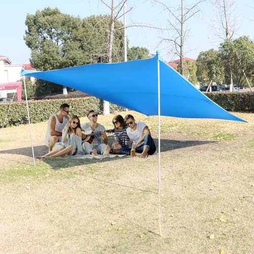 STORAGEPLUS 10x10 FT Beach Tent,Portable Camping Outdoor Sun Shade Shelter UPF50+ Canopy