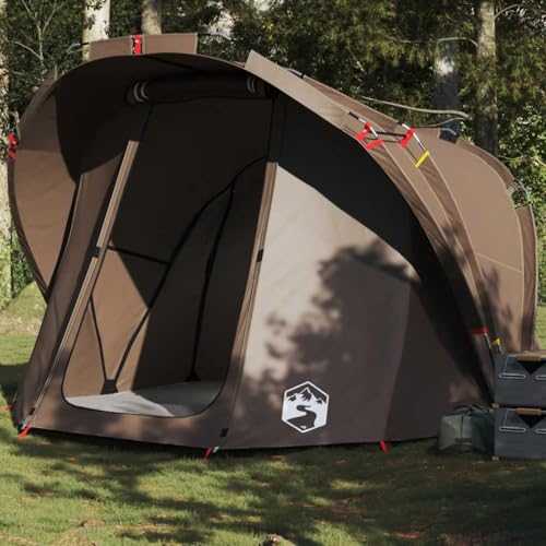 Home Garden,Fishing Tent 4-Person Brown Waterproof