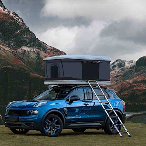 HYQHYX rooftop tent suv tent 00 camping aluminum alloy 2-3 people outdoor hiking roof tent aluminum alloy with telescopic ladder