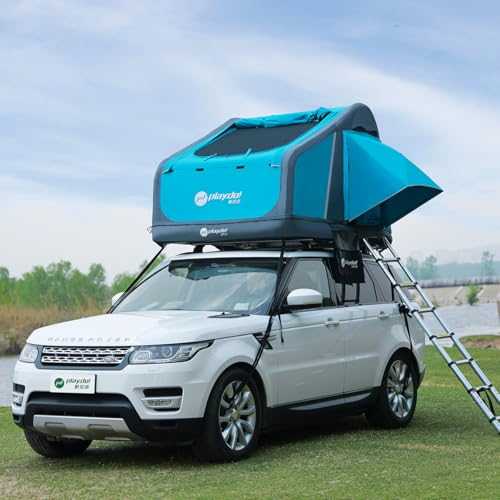 BOOMLATU Rooftop Tent Portable Inflatable Camping Dome Tent with Skylight Suitable for Jeep SUV Truck Van，Usable on Water, Waterproof, Sun Resitant and Easy Set Up Car Roof Tent for Four Season