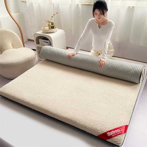 Japanese Mat Foldable Floor Mattress for Adults Non Slip Breathable Portable Sleeping Pad for Dormitory Camping Roll Up Futon Mattress