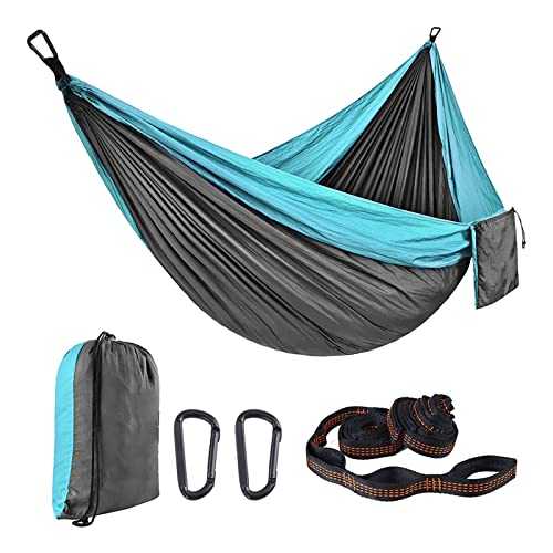 KRXSOBNV, Tonsooze Ultralight Travel Camping, 1-2 People, Outdoor Camping, 200 kg Load Capacity (270 x 140 cm), for Outdoor, Travel, Trekking, Garden, Beach,Hammock