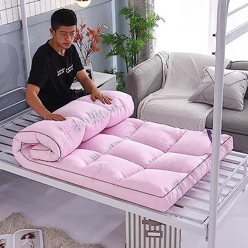 Japanese Floor Mattress Futon Mat for Sleeping Roll Up Bed Mat Foldable Minimalist Tatami Mat for Floor Shiki Futon Camping Mattress 150 * 200cm Color B.