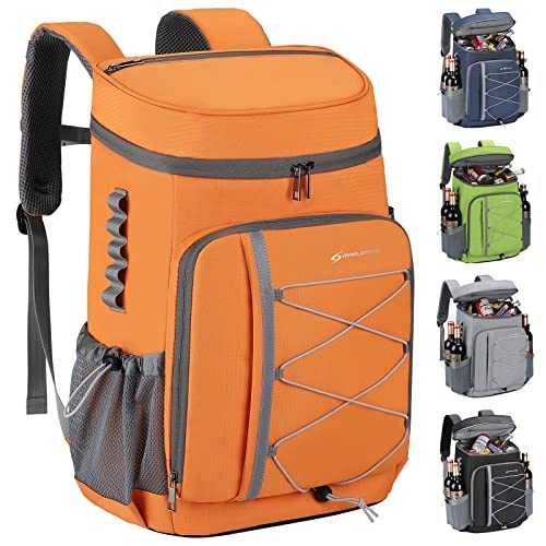 Maelstrom Cooler Backpack,35 Can Backpack Cooler Leakproof,Insulated Soft Cooler Bag,Camping Cooler,Beach Cooler,Ice Chest Backpack,Lightweight Travel Cooler Lunch Backpack for Hiking,Shopping