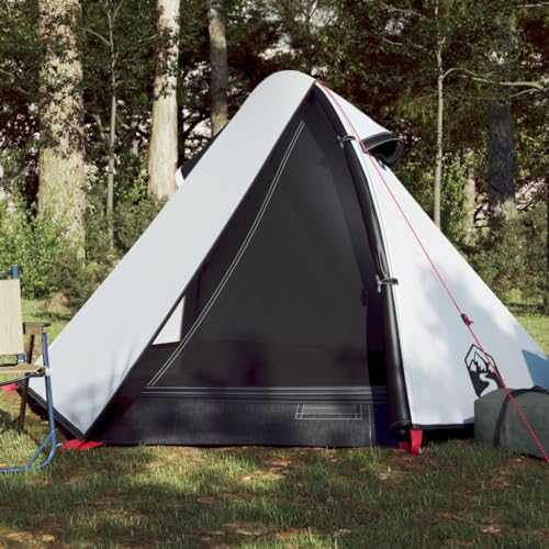 NQJIBUE Outdoor Recreation Camping Tent Dome 2-Person White Blackout Fabric Waterproof Camping & Hiking