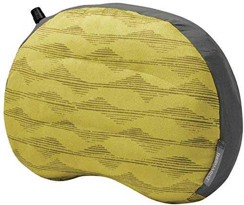 Therm-a-Rest Air Head Inflatable Travel Pillow, Size: L (63 x 196 cm), Colour: Yellow Mountains