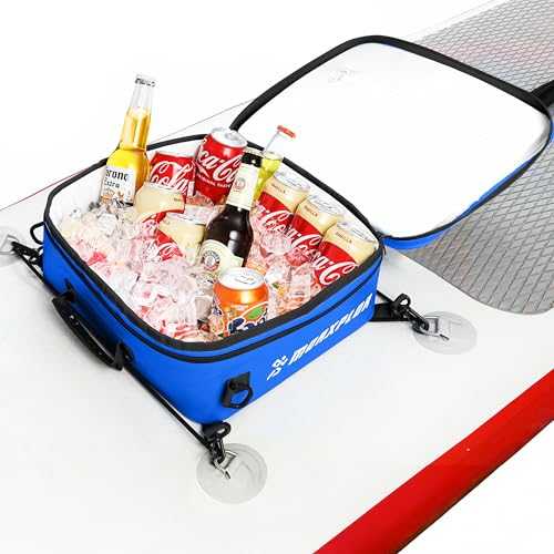 Waterproof PVC Material Paddleboard Cooler Deck Bag,12 can Sup Deck Cooler Bag,Cooler Bag for Paddleboard,Soft Cooler Insulated Bag,Camping Cooler,Kayak Cooler