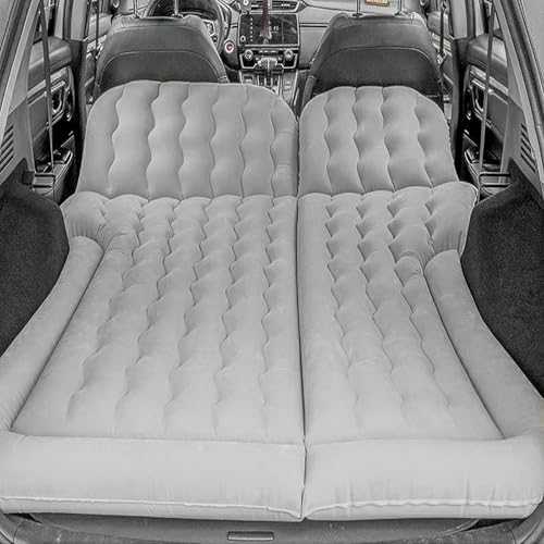 YEQING Car Air Mattress, Camping Air Mattress, Car Camping Essentials, Car Travel Bed Portable and Comfortable for Amily Trip(Gray)