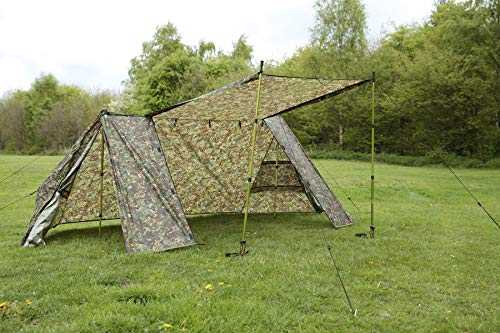 DD Hammocks - DD A-Frame Tent - MC: Waterproof Camouflage Tent 2 Person, for Camping Hiking and Bushcraft